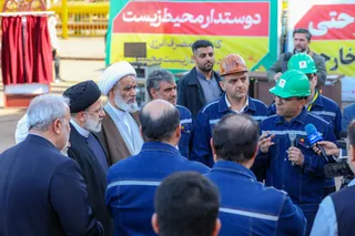 گزارش تصویری از افتتاح کارخانه فولاد زمزم 3