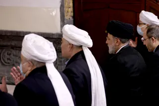 تصاویر اقامه نماز جماعت و سخنرانی در مسجد تاریخی «دونگ سی» پکن