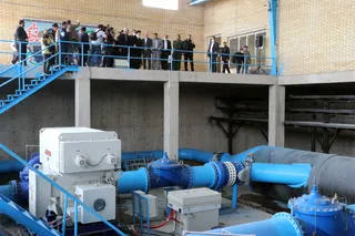 تصاویر افتتاح طرح بزرگ آبرسانی غدیر خوزستان