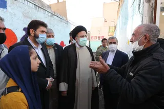 تصاویر بازدید سرزده رئیس جمهور از محله شهید هرندی تهران