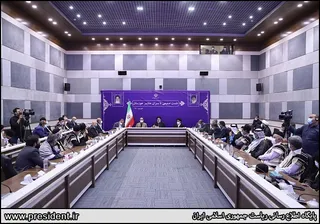 تصاویر نشست صمیمی رییس جمهور با سران عشایر خوزستان