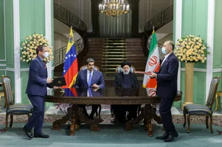 تصاویر نشست مطبوعاتی روسای جمهور ایران و ونزوئلا