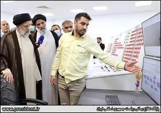 تصاویر افتتاح فاز یک شرکت پالایش گاز هویزه خلیج فارس