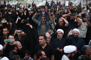 مراسم تشییع پیکر رئیس جمهور شهید و همراهان در شهر قم