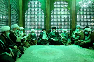 تصاویر مراسم تجدید میثاق اعضای مجلس خبرگان رهبری با امام راحل