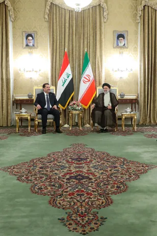 تصاویر دیدار و گفتگوی دوجانبه رئیس جمهور و نخست وزیر عراق