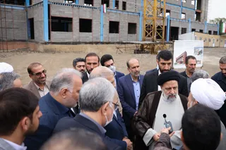 تصاویر بازدید از پروژه توسعه بیمارستان زعیم پاکدشت