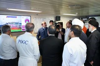 تصاویر بازدید از سکوی فاز 11 میدان گازی پارس جنوبی