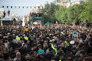 مراسم تشییع پیکر رئیس جمهور شهید و همراهان در مشهد