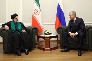 تصاویر دیدار رئیس مجلس دومای روسیه با دکتر رئیسی