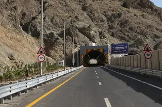تصاویر افتتاح مسیر رفت قطعه دوم آزاد راه تهران - شمال