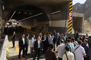 تصاویر افتتاح مسیر رفت قطعه دوم آزاد راه تهران - شمال
