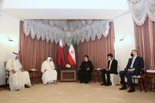 تصاویر دیدار نخست وزیر قطر با دکتر رئیسی