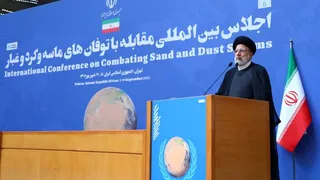 تصاویر اجلاس بین المللی مقابله با توفان های ماسه و گرد و غبار