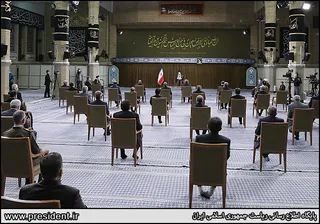 تصاویر نخستین دیدار هیئت دولت سیزدهم با رهبر معظم انقلاب