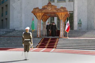 تصاوبر استقبال رسمی از رئیس جمهور ترکمنستان