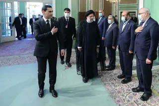 تصاوبر استقبال رسمی از رئیس جمهور ترکمنستان