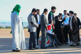 تصاویر ورود رئیس جمهور به استان خوزستان