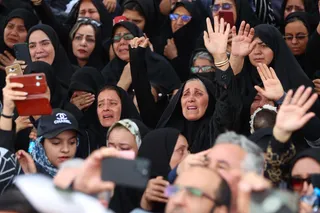 مراسم تشییع پیکر رئیس جمهور شهید و همراهان در بیرجند