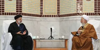 گزارش تصویری دیدار آیت الله رئیسی با آیت الله العظمی جوادی آملی