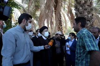 تصاویر  بازدید از روستای زلزله زده گیشان غربی