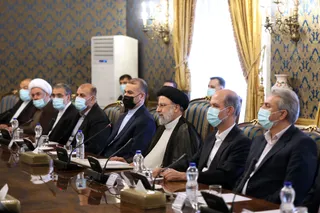 تصاویر نشست هیئت های عالیرتبه ایران و قطر