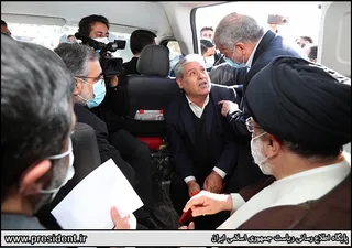 تصاویربازدید رئیس جمهور از طرح شبکه آبیاری و زهکشی خداآفرین