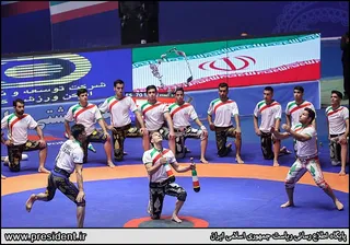 تصاویر آئین اهدای بازوبند پهلوانی سال ۱۴۰۰