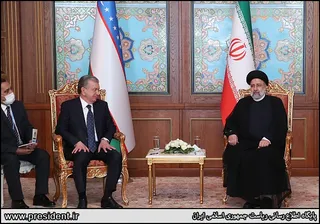 تصاویر دیدار رئیس جمهور ازبکستان با آیت الله رئیسی