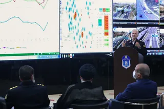 تصاویر بازدید از مرکز اطلاعات و کنترل هوشمند ترافیک پلیس راهنمایی و رانندگی