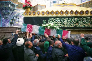 مراسم تشییع پیکر رئیس جمهور شهید و همراهان در شهر قم