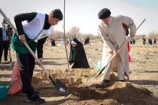 تصاویر مراسم روز درختکاری