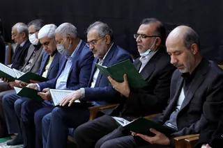 تصاویر مراسم تشییع پیکر مهندس رستم قاسمی در نهاد ریاست جمهوری