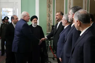 تصاویر مراسم استقبال رسمی آیت‌الله رئیسی از رئیس جمهور بلاروس