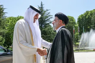 تصاویر استقبال رسمی رئیس جمهور از امیر قطر