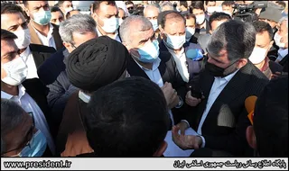 تصاویر بازدید رئیس جمهور از پروژه باند دوم جاده پارس آباد - اردبیل و مجموعه گلخانه