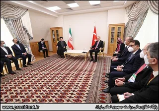 تصاویر دیدار رئیس جمهور ترکیه با دکتر رئیسی