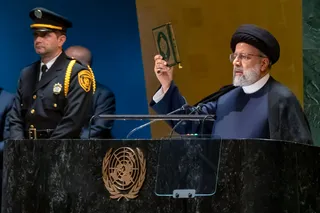 تصاویر سخنرانی رئیس جمهور در هفتاد و هشتمین نشست مجمع عمومی سازمان ملل