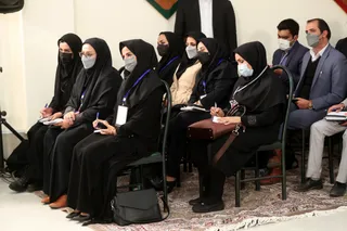 تصاویر رئیس جمهور در نشست خبری استان لرستان