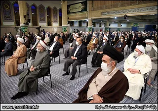 تصاویر دیدار جمعی از مسئولان نظام و میهمانان کنفرانس وحدت اسلامی