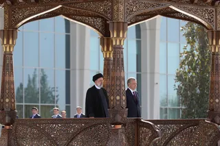 تصاویر مراسم استقبال رسمی از آیت الله رئیسی توسط رئیس جمهور ازبکستان