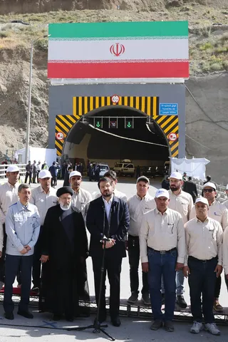 تصاویر افتتاح مسیر رفت قطعه دوم آزاد راه تهران - شمال