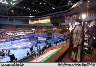تصاویر آئین اهدای بازوبند پهلوانی سال ۱۴۰۰