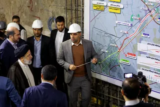 تصاویر بازدید از مترو در دست احداث اسلام شهر