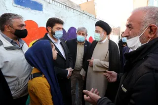 تصاویر بازدید سرزده رئیس جمهور از محله شهید هرندی تهران