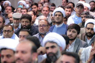 تصاویر اجتماع مردمی هسته های جهاد , پیشرفت در حسینیه جماران
