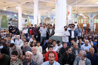 تصاویر حضور و سخنرانی در جمع نمازگزاران جمعه برازجان