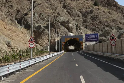 تصاویر افتتاح مسیر رفت قطعه دوم آزاد راه تهران - شمال