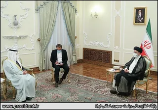 تصاویر دیدار وزیر امور خارجه کویت با آیت الله رئیسی