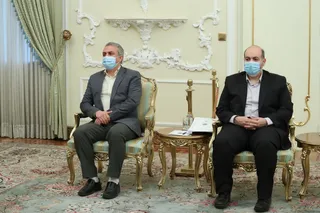 تصاویر دیدار معاون نخست وزیر و وزیر سرمایه گذاری و تجارت خارجی ازبکستان با رییس جمهور